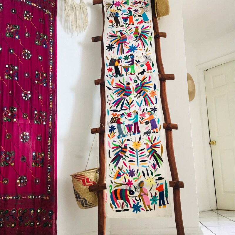 Silk suzani table runner 002