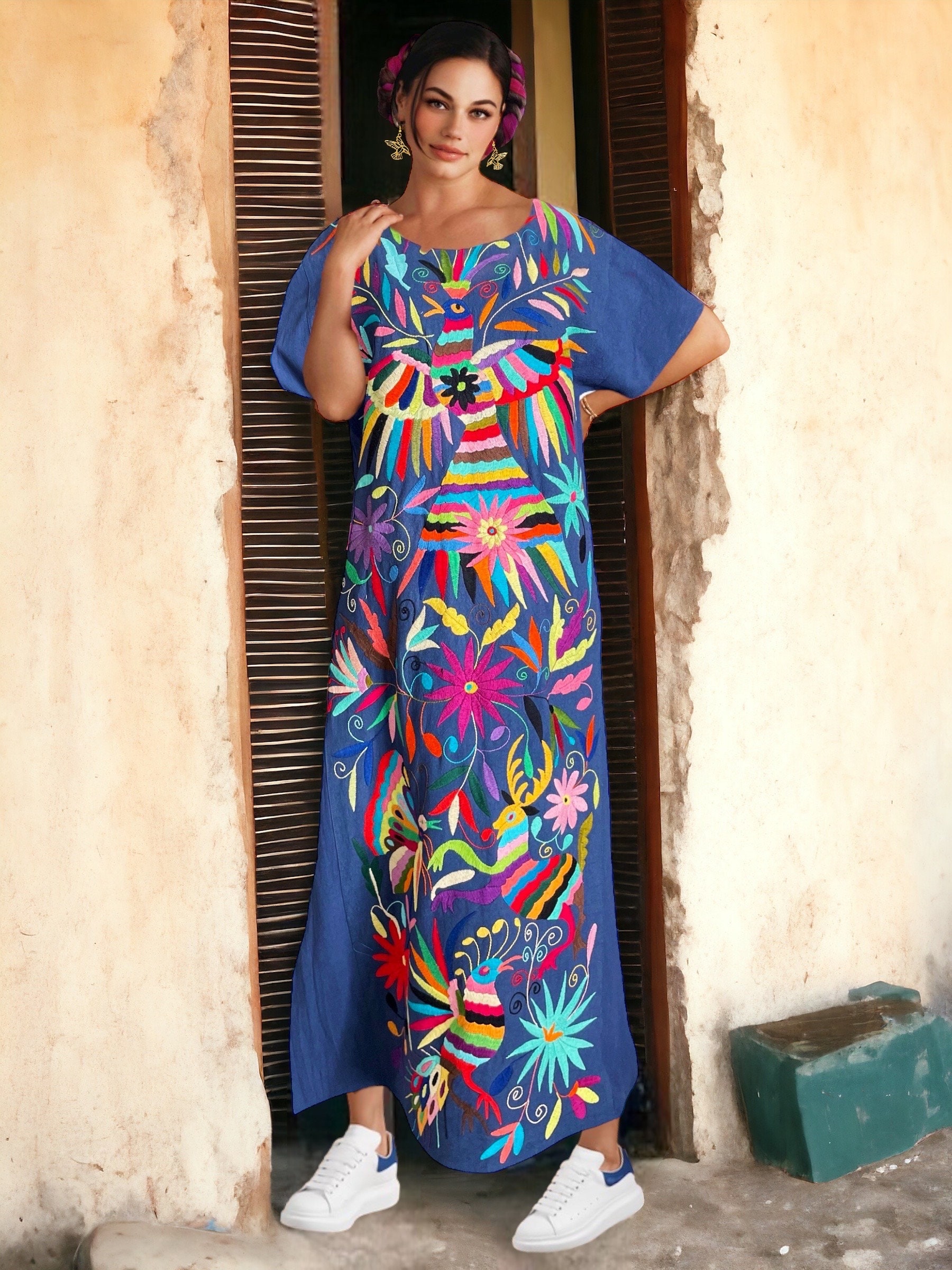 fitted lace wedding dress Amazon.com: La Santa Art Mx Mexican Embroidered Maxi Dress, Plus Size,  Floral Design with Side Slit, Flutter Cap Sleeves, Mexican party May 5th  (Black, Small) : Clothing, Shoes & Jewelry main image 0