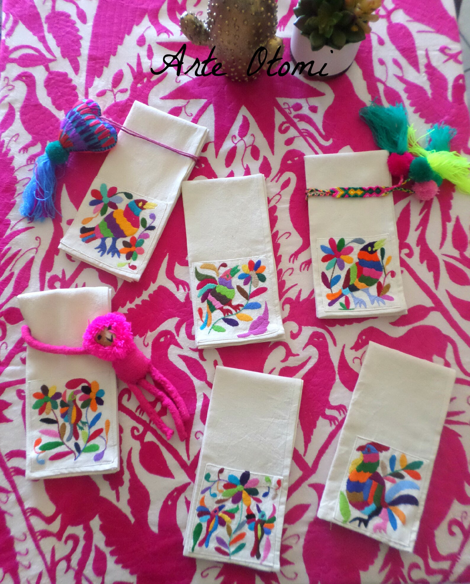 Otomi Cloth Napkins Set of 8 for Weddings Napkins for Party Etsy