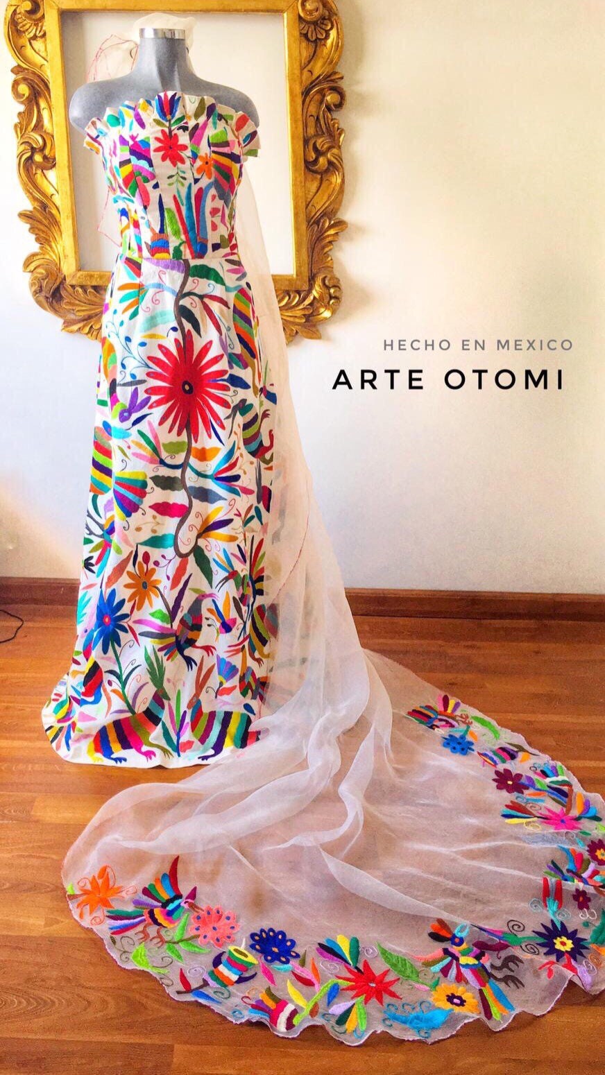  Vestidos de novia mexicanos bordados multicolor con tren Vestido  de quinceañera de sirena de cinco capas 2024, Beige : Ropa, Zapatos y  Joyería