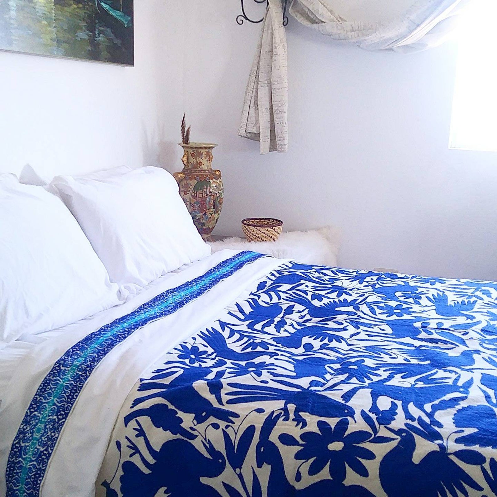 Otomi Baby Quilt Matilda's Blue