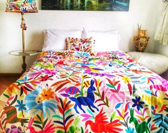Multicolor Animals otomi textile (Please see the last picture - The Stunning otomi textile -- reserve it! made to Order