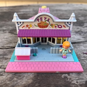 Vintage Polly Pocket Pet Store Blue Bird 1993 with 1 Doll