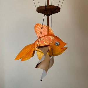 Flying gold fish hanging ornament image 9