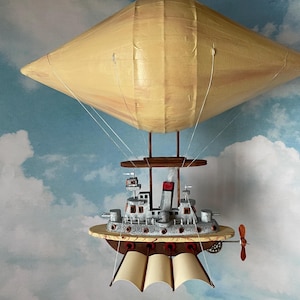 Steampunk Dreadnought Battleship Fantasy Zeppelin Airship