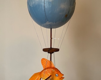 Flying gold fish hanging ornament