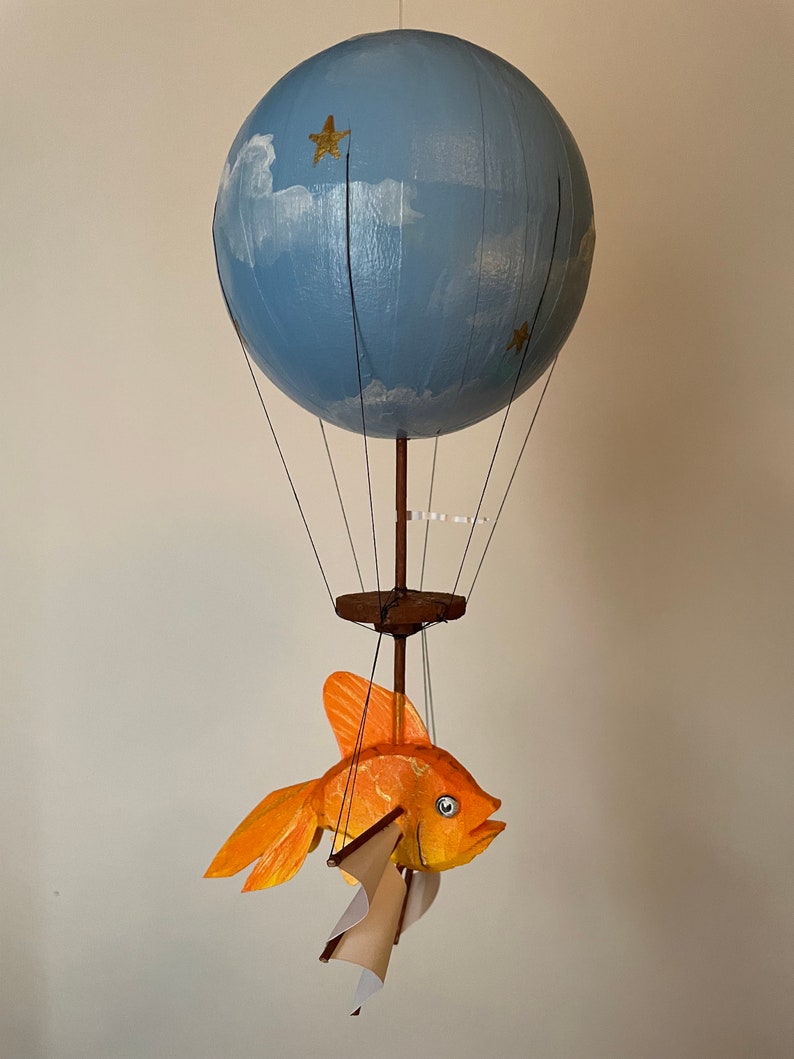 Flying gold fish hanging ornament image 1