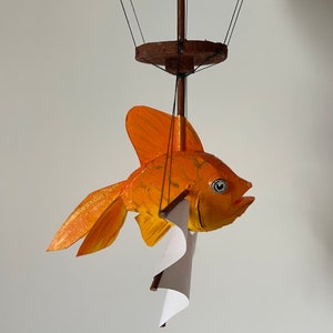 Flying gold fish hanging ornament image 8