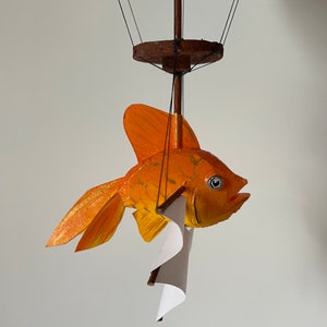 Flying gold fish hanging ornament image 4
