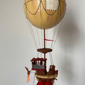 Air trolley , hand made steampunk 3-D hanging fine art, gift or collectible