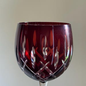 Vintage / Antique Gorham Queen Anne Red Ruby Balloon Globe Weingläser (2er Set)