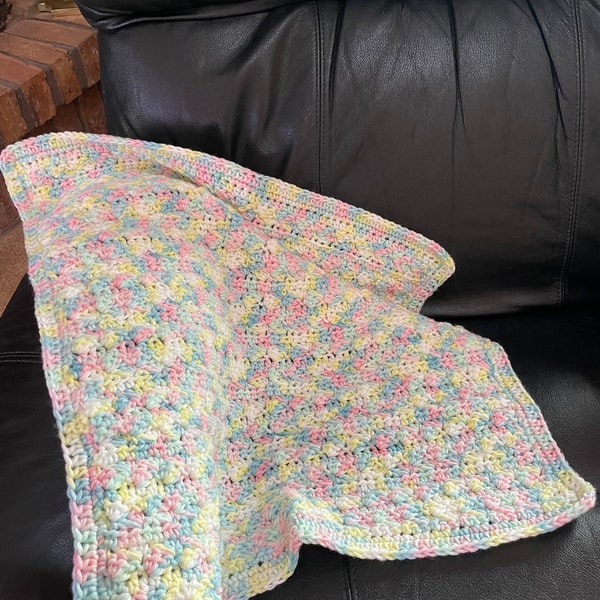 CROCHET PATTERN Easy Stroller Blanket