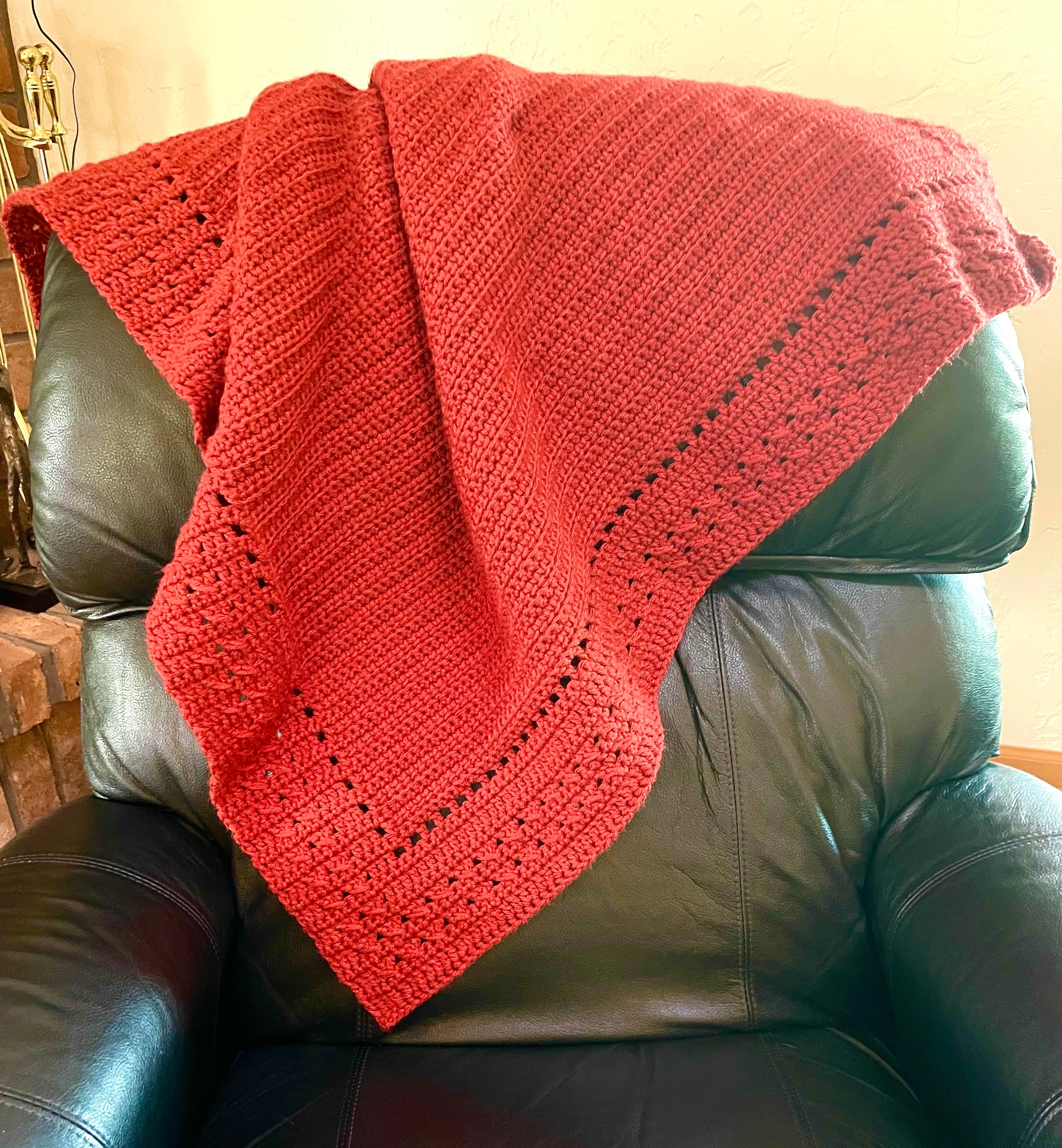 Stunning Crochet Blanket with Built-in Border - Instant Download Pattern