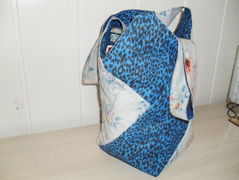 Bag bag oven all reversible two colors, ideal for beach, fleece, very practical image 4