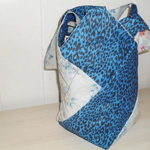 Bag bag oven all reversible two colors, ideal for beach, fleece, very practical image 5