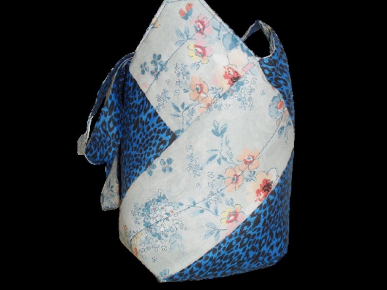 Bag bag oven all reversible two colors, ideal for beach, fleece, very practical image 2