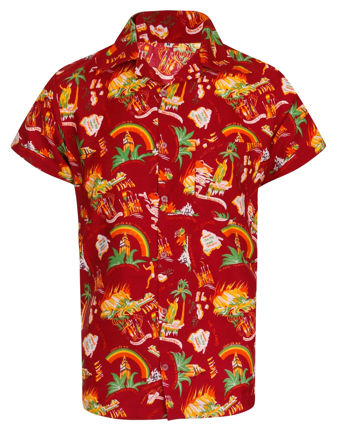 Caribbean Shirt Hawaiian Shirt Mens Loud Aloha Holiday Fancy Dress
