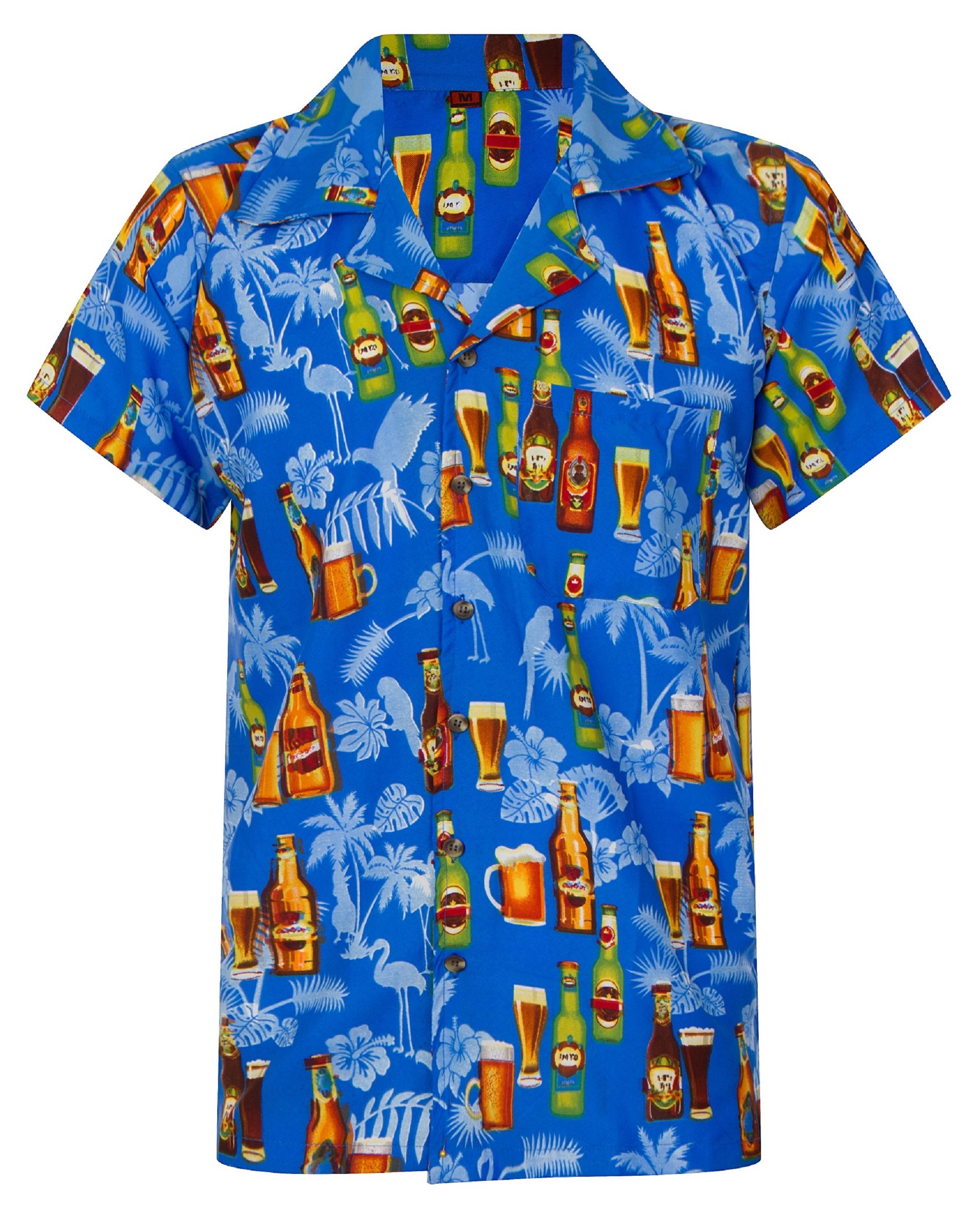 Beer Shirt Hawaiian Shirt Pub Bar Tiki Palm Tree Print Jungle Etsy UK
