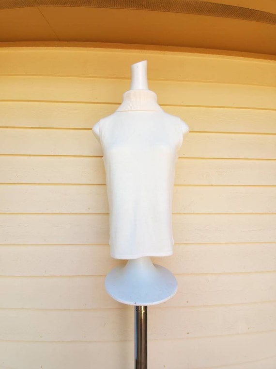 1990's Sleeveless Turtleneck Sweater by Kathie Lee
