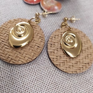 Stainless steel Saint Lucia eye earrings