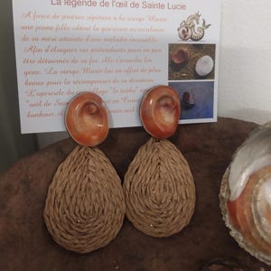 Saint Lucia&#39;s Eye Clip-On Earrings