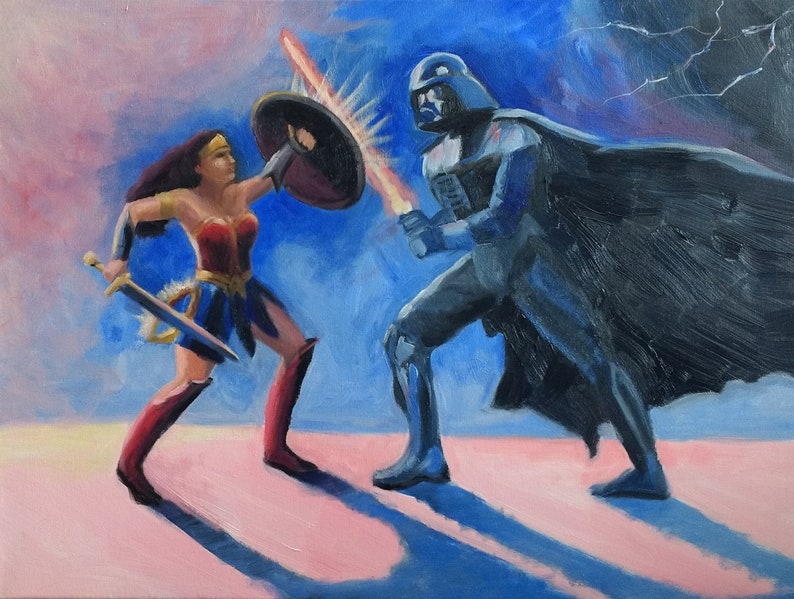 Wonder Woman vs. Darth Vader - Etsy 日本