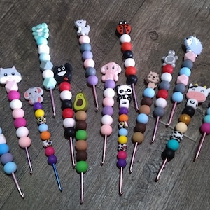 Ergonomic Crochet Hooks, Silicone Bead Crochet Hooks