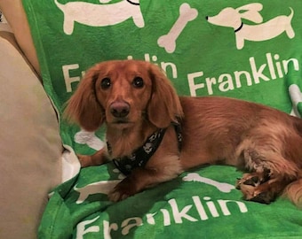 Dog Dogs Pet Blankets Perfect for Bedtime Bedding Gift Personalized Custom Dachshund Fleece and Sherpa Throw Blanket for Men Women Kids Babies Dog Dogs Pet Blankets Perfect for Bedtime Bedding Gift Personalized Custom Dachshund Fleece and Sherpa Throw Blanket for Men Women Kids Babies