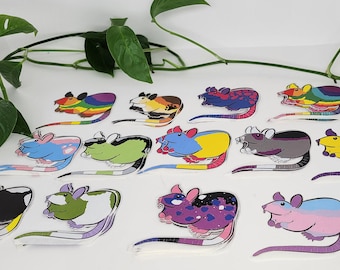 Ratty with Pride - LGBTQIA Pride Flag Animals