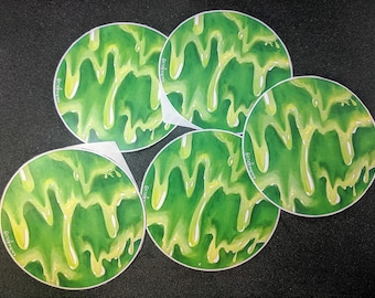Goopy Green Slime Sticker