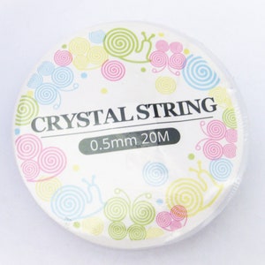 LUTER luter 0.8mm clear bead cord crystal elastic stretchy