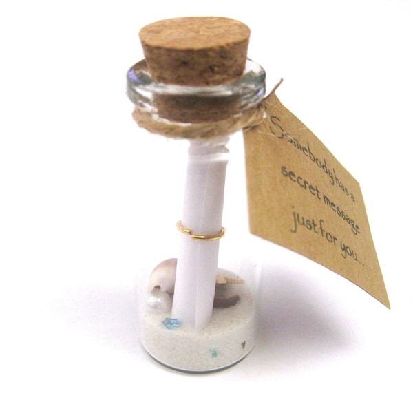 Message in a Bottle - Secret Message - Write Your Own!   Beach Theme for Any Occasion - (WB)  NA