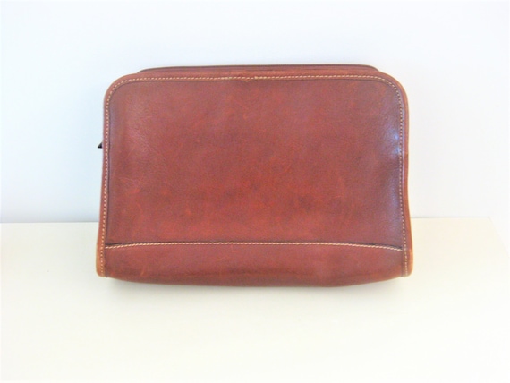 Vintage Purses ~  Talbots  Brown Leather Clutch P… - image 1