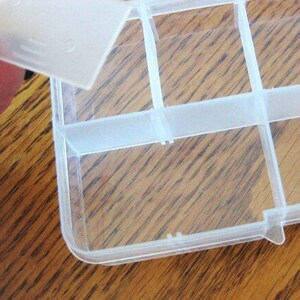 Craft Supplies Storage Container for Beads, Charms, Jewelry Supplies Plastic 15 Divided Organizer Compartments 1, 2 or 5 Quantity image 6