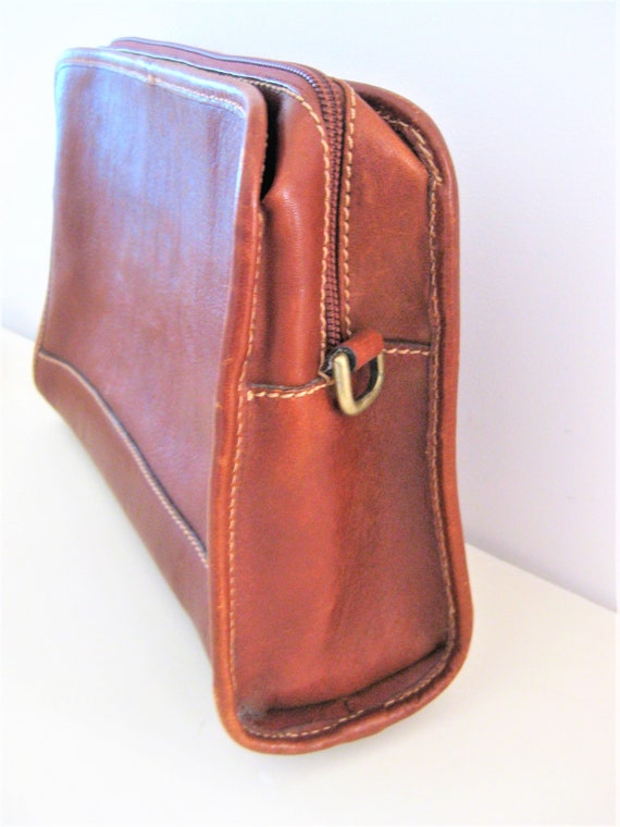 Vintage Purses ~  Talbots  Brown Leather Clutch P… - image 4