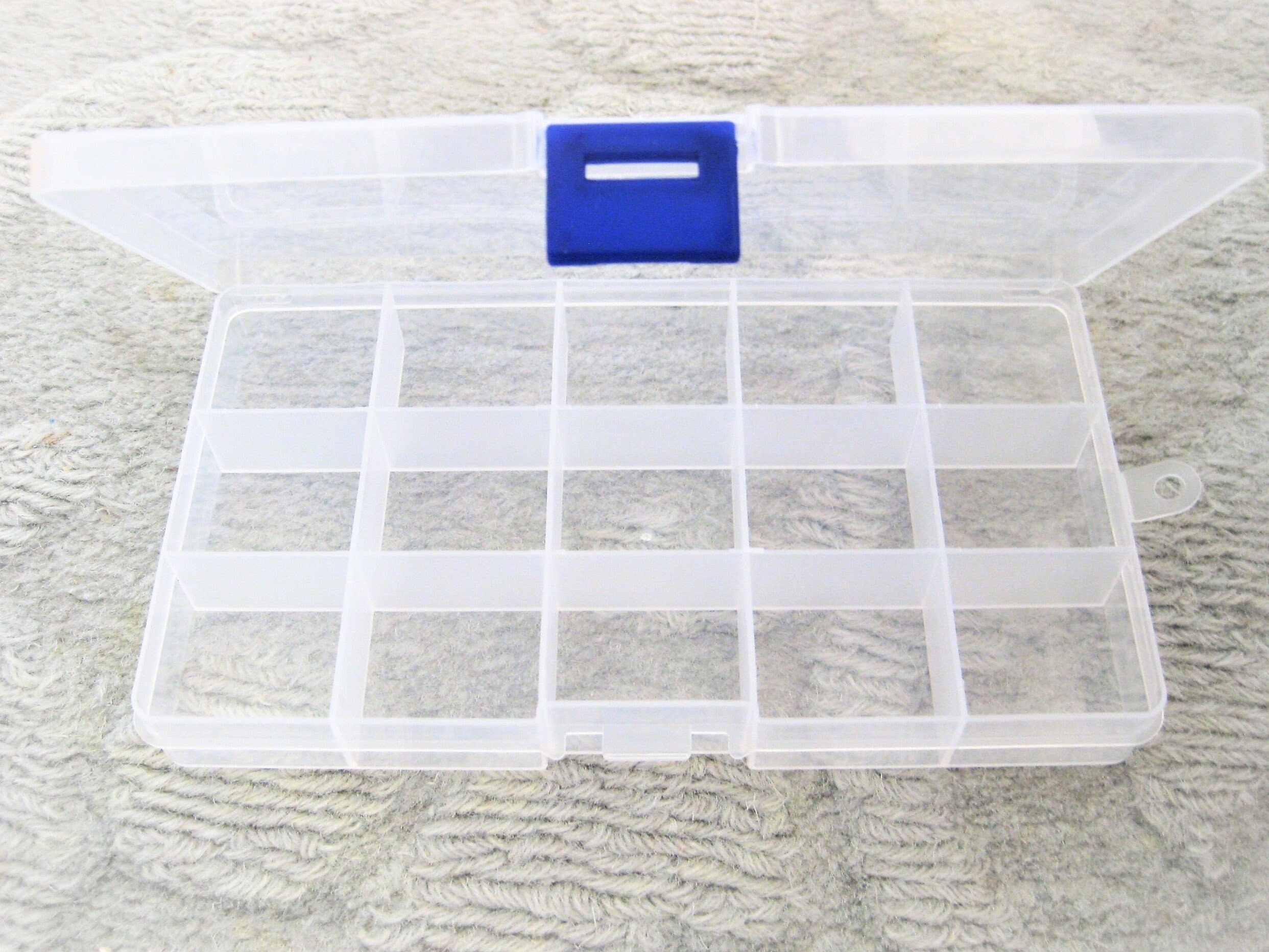 Keeper Box, Large 20 Compartment Bead Storage Box with Latching