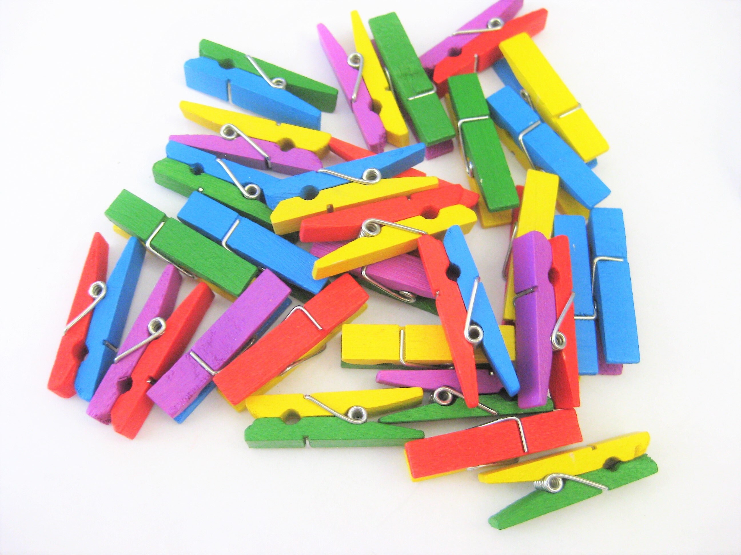 Tiny clothespins, 1 miniature clothespins choose your color