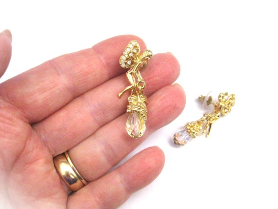 Vintage Jewelry ~  Kirks Folly Fairy Earrings  Gl… - image 8