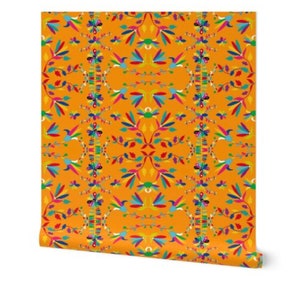 Let&#39;s Party Otomi Wallpaper - Orange