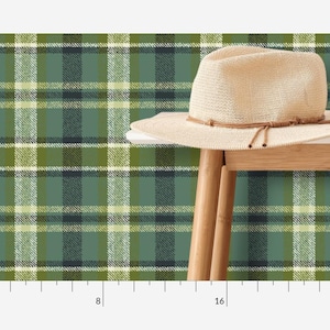 Soothing Celtic Green Plaid  Wallpaper