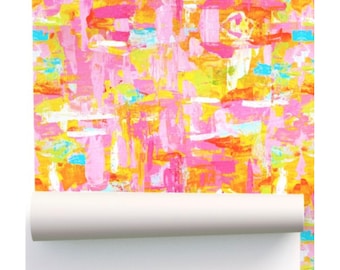 Walking in Sunshine Wallpaper in delicious citrus hues