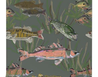 Minnesota Lakes - Fresh Water Fish Wallpaper - CUSTOM