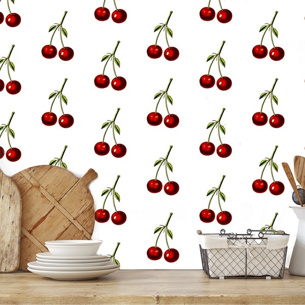 Cherry Wallpaper - Etsy