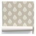 Moroccan Paisley Wallpaper - Taupe and Ivory