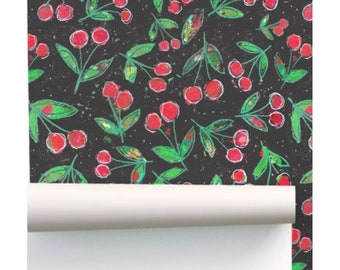 Wild Black Cherries  Wallpaper, a Botanical Option