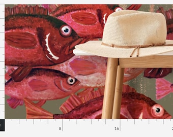 Red Snapper Fish Wallpaper - Large Scale
