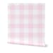 Big Time Gingham (Buffalo Check) Wallpaper - Pastel Pink
