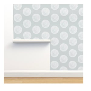 Vintage Sand Dollar Illustration Wallpaper Custom Blue Lace - Etsy