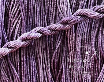 Lilas - Hand dyed thread