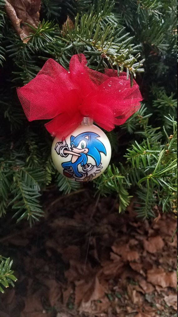 Sonic The Hedgehog Ornament Free Hand Painted Drawn Home Etsy image 0 - Sonic The Hedgehog Ornament Free Hand Painted Drawn Home Etsy